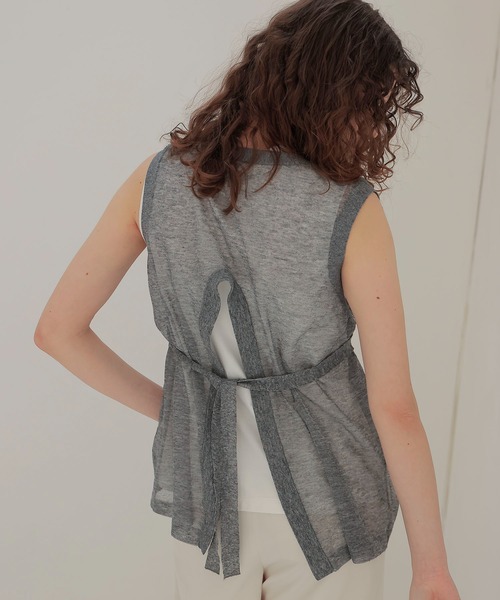 ニット セーター ALLONGE sheer sleeveless pull(シアースリーブレスプルオーバー) レディース DRESSLAVE ニット セーター ALLONGE sheer sleeveless pull