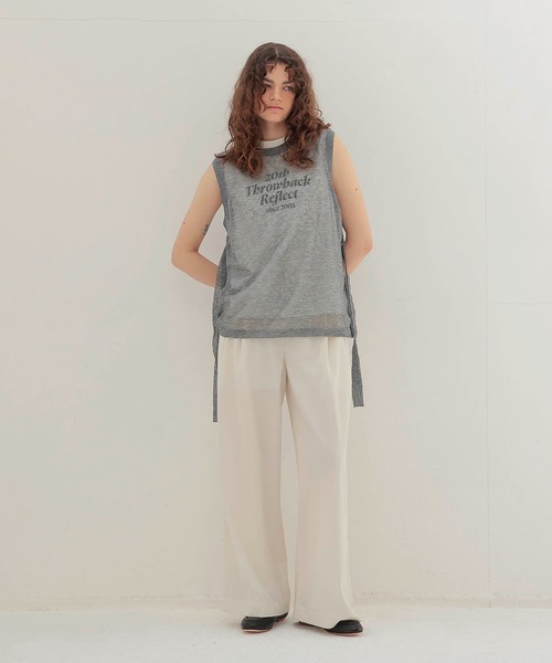 ニット セーター ALLONGE sheer sleeveless pull(シアースリーブレスプルオーバー) レディース DRESSLAVE ニット セーター ALLONGE sheer sleeveless pull