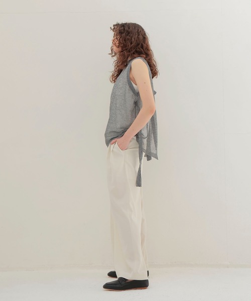 ニット セーター ALLONGE sheer sleeveless pull(シアースリーブレスプルオーバー) レディース DRESSLAVE ニット セーター ALLONGE sheer sleeveless pull
