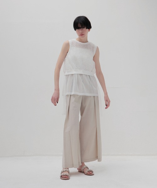 DRESSLAVE allonge カーディガン　ノースリーブ　ニット　シアー DRESSLAVE ニット セーター ALLONGE sheer sleeveless pull