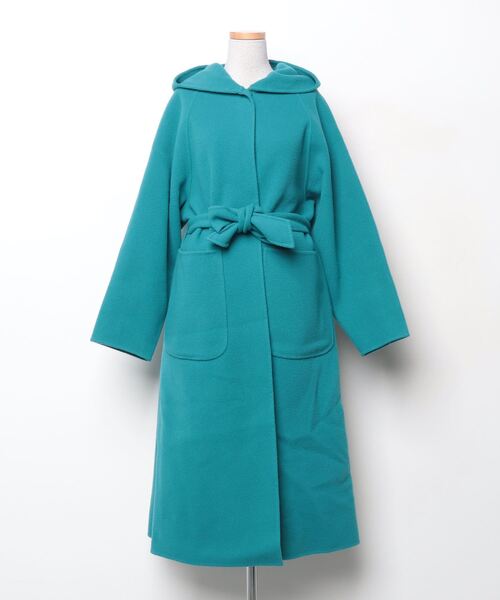 イエナラブークル レオパード ジャガード素材 ノーカラーコート IENA