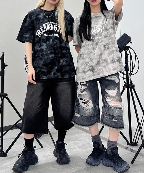 tシャツ ゴシックロゴタイダイビッグT レディース メンズ