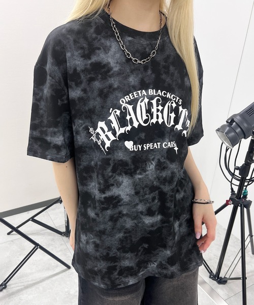 tシャツ ゴシックロゴタイダイビッグT レディース メンズ