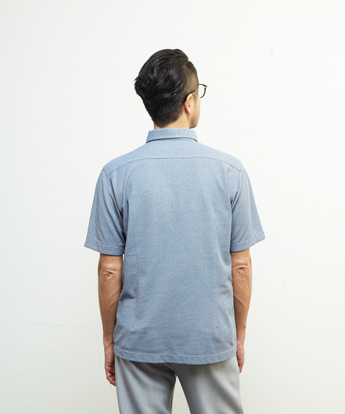 MEN'S MELROSE ポロシャツ 「WEB限定」COOLMAXカノコ半袖ボタンダウン