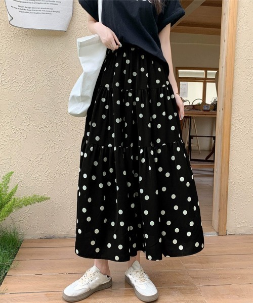miniministore（ミニミニストア） スカート ドット柄ティアード