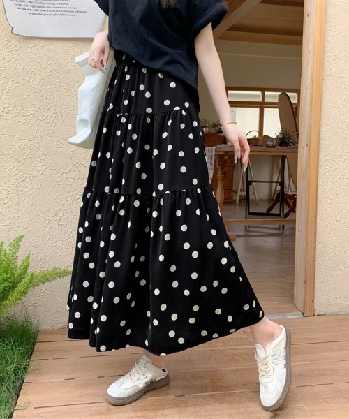 miniministore（ミニミニストア） スカート ドット柄ティアード