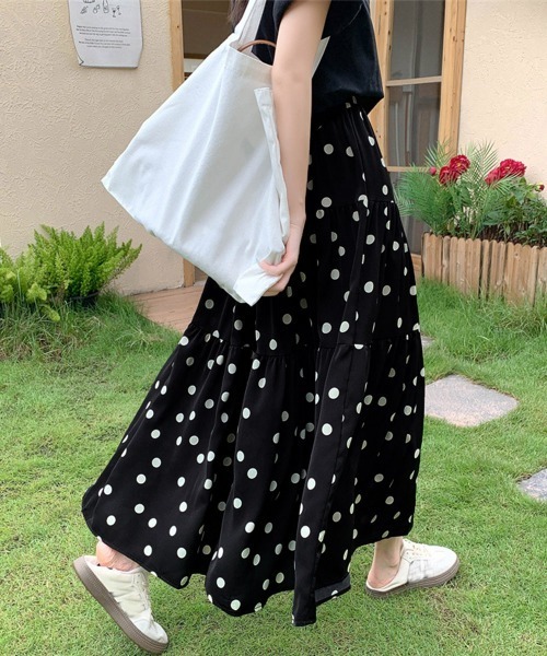 miniministore（ミニミニストア） スカート ドット柄ティアード