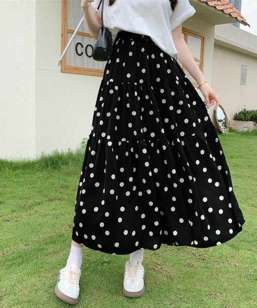 miniministore（ミニミニストア） スカート ドット柄ティアード