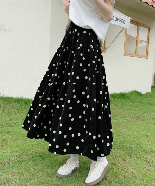 miniministore（ミニミニストア） スカート ドット柄ティアード