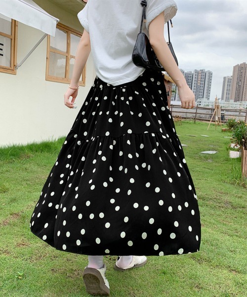 miniministore（ミニミニストア） スカート ドット柄ティアード
