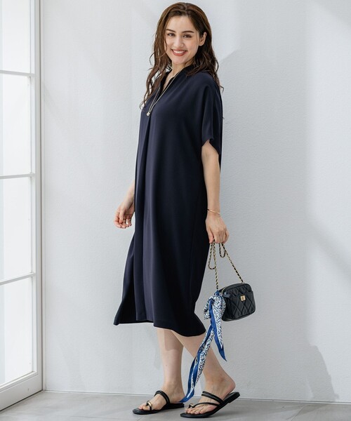 ワンピース 半袖 「Lサイズ限定/吸水速乾/UVカット/接触冷感