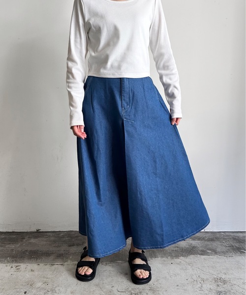 vent blanc（ヴァンブラン） デニムスカート SF : denicher 6oz DENIM