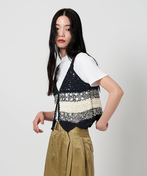LOGAN knitting mills ベスト ジレ 「別注」「LOGAN mills