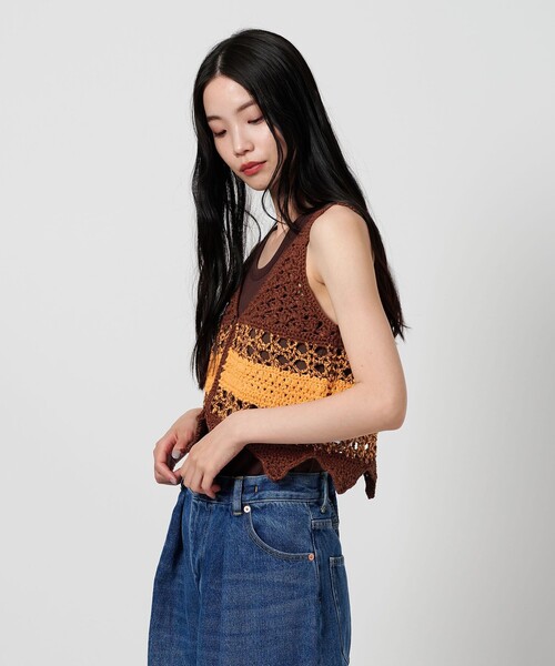 LOGAN knitting mills ベスト ジレ 「別注」「LOGAN mills