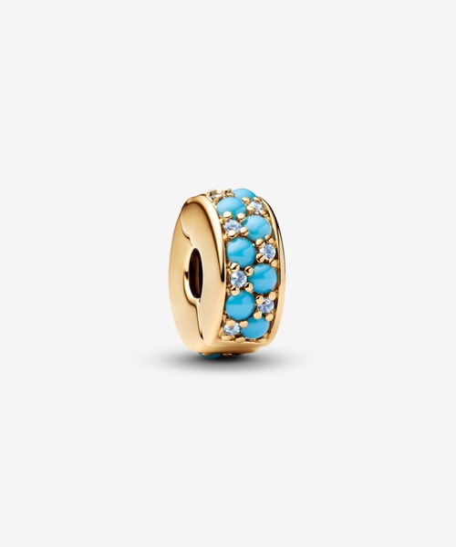 PANDORA（パンドラ） チャーム アクアブルー クリップチャーム
