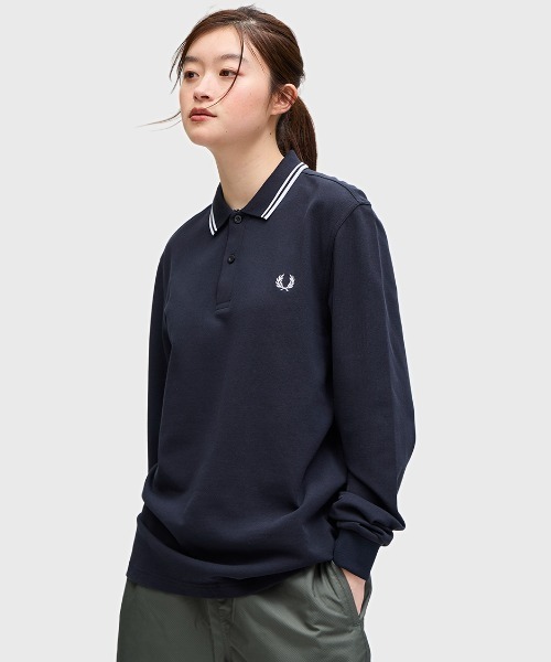 フレッドペリー長袖ポロシャツ ベージュ系 FRED PERRY 「FRED PERRY」 長袖ポロシャツ L ベージュ系その他