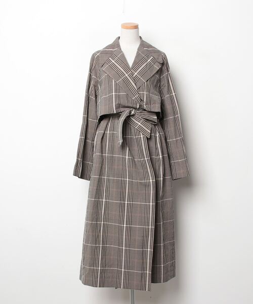 IÉNA LA BOUCLE ブラウン ロングコート　ブラウン IENA LA BOUCLE（イエナラブークル） トレンチコート 38 ブラウン