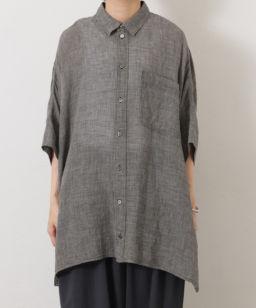 JOURNAL STANDARD LUXE ブラウス シャツ 60リネンガーゼ ワイド