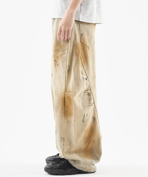 [ PUNCHLINE]★24FW★韓国人気★SMOOTHIE BALLOON DENIM PANTS PUNCHLINE】24FW☆ Smoothie Balloon Denim Pants Balloon Denim