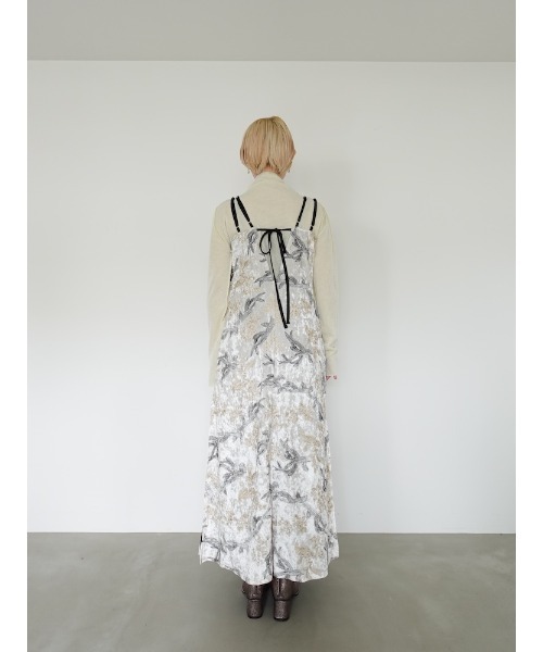 sahara（サハラ） ワンピース Velour Embroidery Layered Dress/ベロア