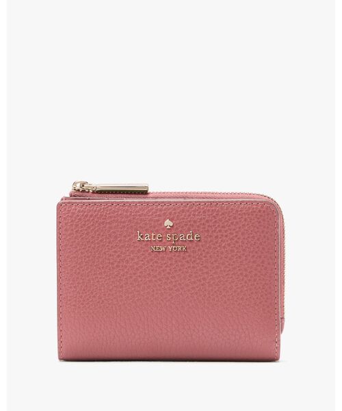 【Kate spade】花柄レザーコンパクトジップ財布 【国内発送】 kate spade new york｜スペード フラワー スモール L-ジップ