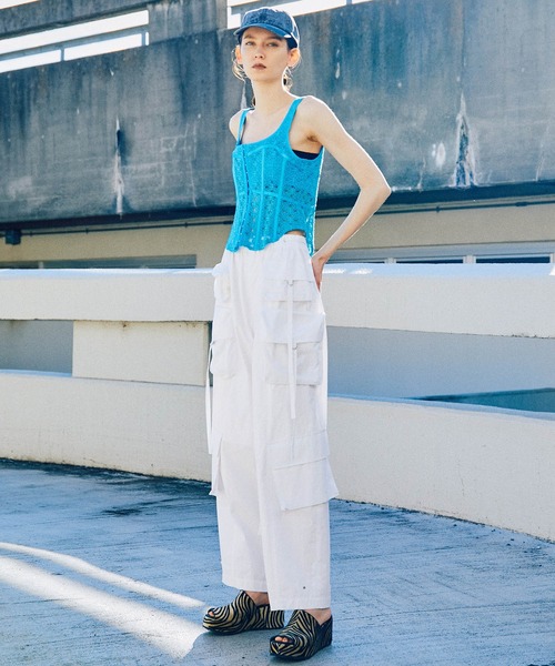 【値下げ】MAISON SPECIAL カーゴパンツ メゾンスペシャル MAISON SPECIAL カーゴパンツ 「UNISEX」Side Purse Wide Pants