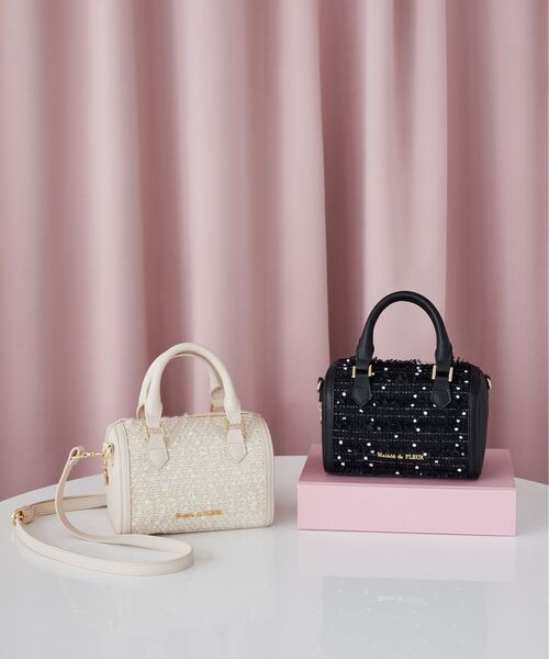 Maison de FLEUR（メゾンドフルール） ボストンバッグ LINTONツイード