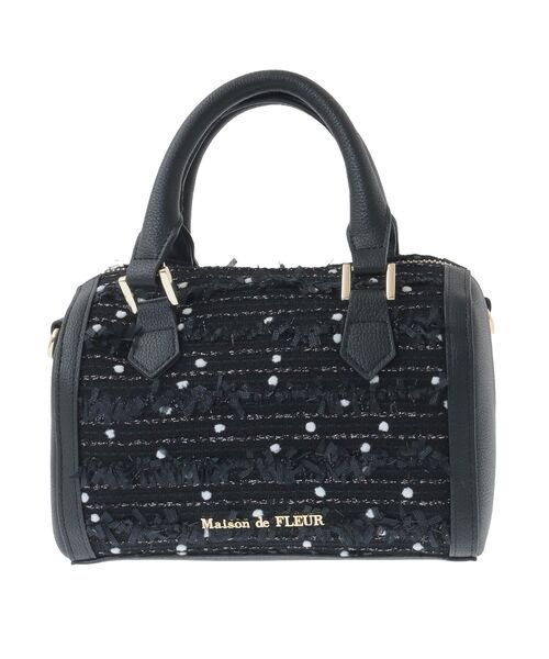 Maison de FLEUR（メゾンドフルール） ボストンバッグ LINTONツイード