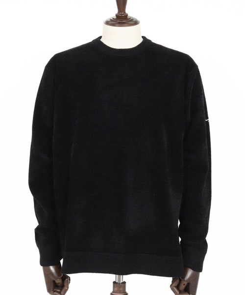 セーター ニット mn3142-シャギー-クルーニット-サイセンタク メンズ