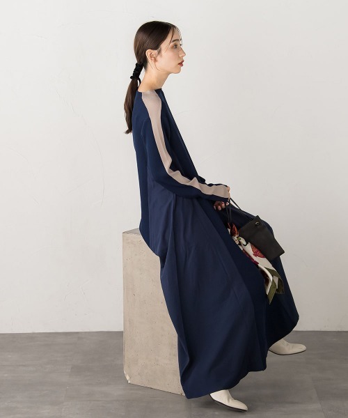 「Droite lautreamont」 ニットワンピース M ブラック レディース_画像6