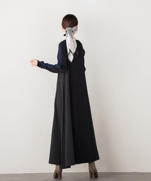 「Droite lautreamont」 ニットワンピース M ブラック レディース_画像8