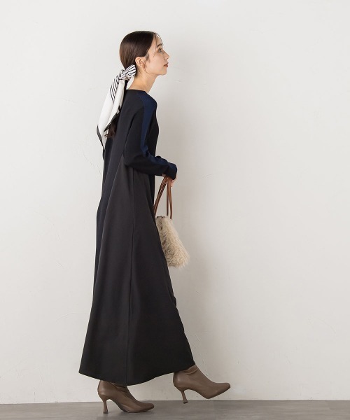 「Droite lautreamont」 ニットワンピース M ブラック レディース_画像9