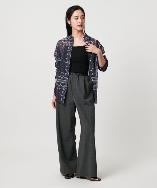 ブラウス シャツ オーガンジー プリント シャツ ‐ウォッシャブル‐ レディース UNITED ARROWS ブラウス シャツ オーガンジー プリント