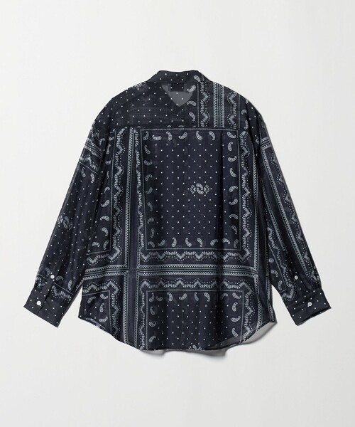 UNITED ARROWS ブラウス シャツ オーガンジー プリント