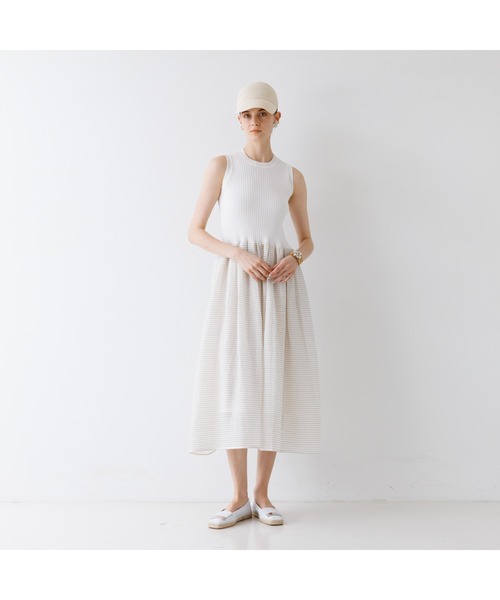 ワンピース シアーコンビワンピースの画像