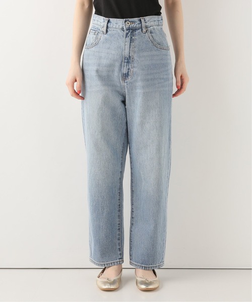 「SLOBE IENA」 加工デニムパンツ 38 ブルー レディース