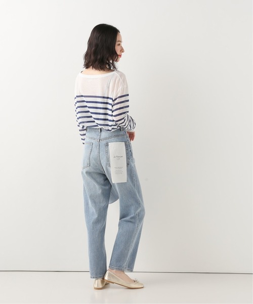 「SLOBE IENA」 加工デニムパンツ 38 ブルー レディース