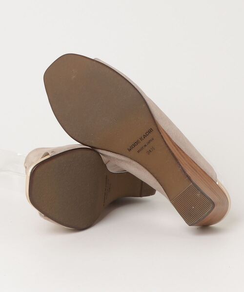 「MODE KAORI」 フラットサンダル 24.5cm ベージュ レディース_画像3