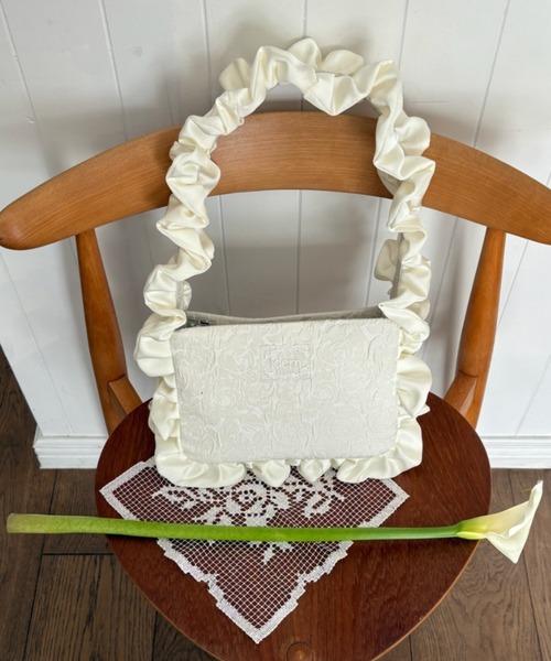 ハンドバッグ rose frill bag / バラジャガードフリルバッグ