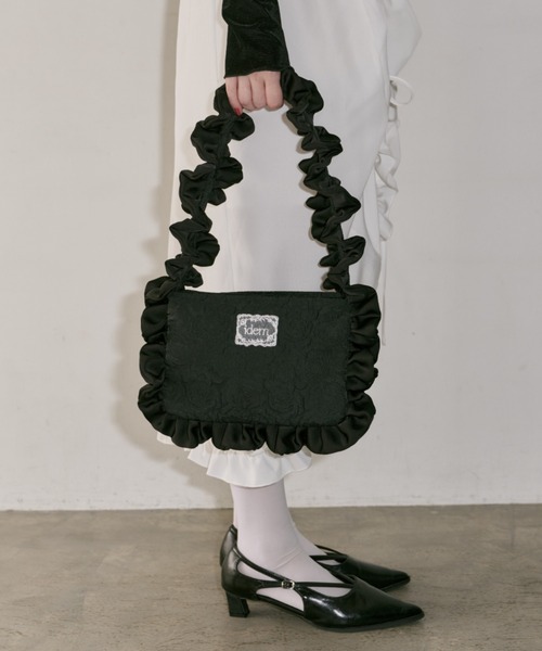 ハンドバッグ rose frill bag / バラジャガードフリルバッグ