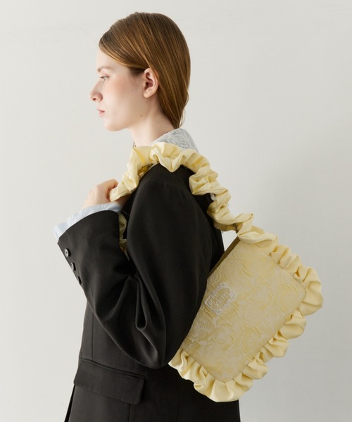 ハンドバッグ rose frill bag / バラジャガードフリルバッグ 