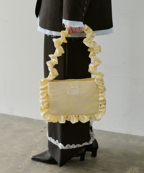 ハンドバッグ rose frill bag / バラジャガードフリルバッグ 