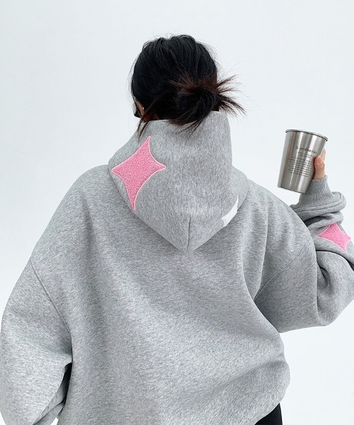 Dalfwin（ダールフィン） パーカー 韓国ファッション OISISダイヤ刺繍