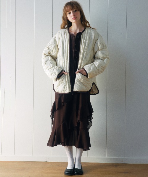 ダウンコート ダウンジャケット 「ELOOPS」480Tテフロン加工 ウルトラライトキルトダウンジャケット レディース | ブランド登録なし | 17