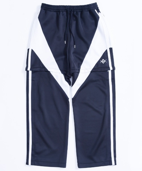 REFLEM ブラック ワークパンツ フリーサイズ REFLEM 「REFLEM」 イージーパンツ FREE ブラック×ブルー