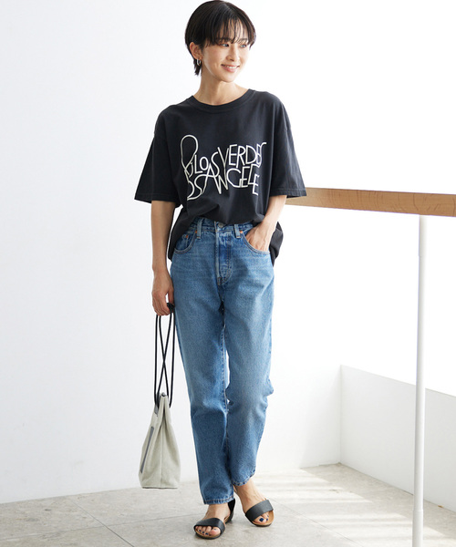 「THE DAY ON THE BEACH」 半袖Tシャツ FREE ブラックミックス レディース_画像2