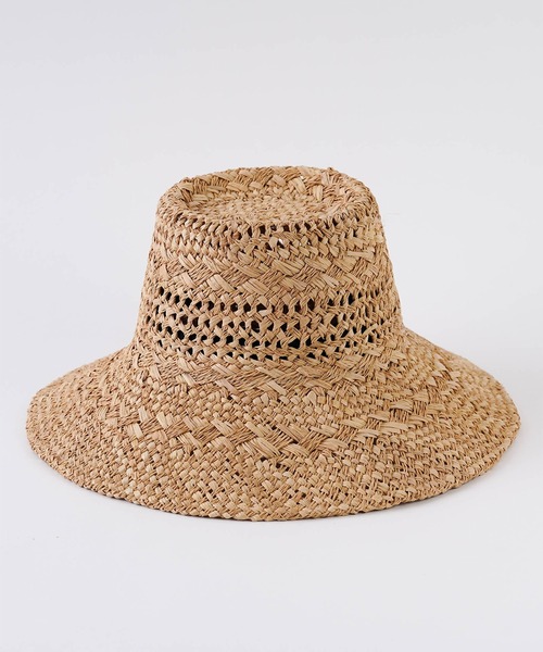 「La Maison de Lyllis」 ストローハット 57cm ベージュ レディース_画像8