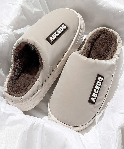 DAY CLOSET スリッパ メンズ レディース バイカラー配色ワンポイント