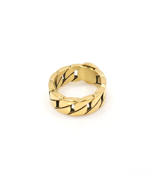 HUF REGIONAL CUBAN LINK RING リング　サイズ7 HUF - HUF REGIONAL CUBAN LINK RINGリング ゴールド 7の通販 by HAPPY