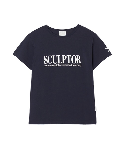 「SCULPTOR」 半袖Tシャツ MEDIUM チャコールグレー レディース_画像2